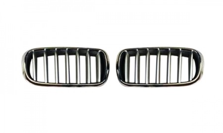 BMW X5 SERIES '14-'17 F15 GRILLE CHROMED SLIVER