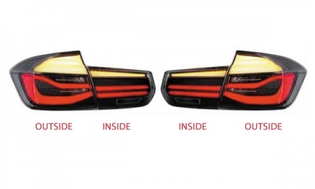 BMW 3 SERIES'16-'17  F30 LCI TAIL LAMP BLACK streamer