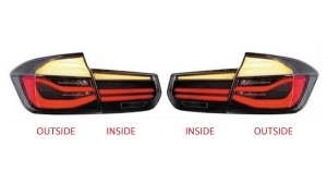 BMW 3 SERIES'16-'17  F30 LCI TAIL LAMP BLACK streamer