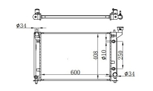 ALLION'01-'04 AZT240 RADIATOR AT