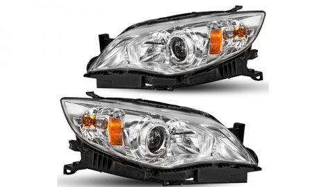 SUBARU IMPREZA 2008-2009 HEAD LAMP（USA,CHROME BEZEL）
