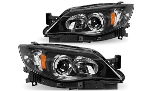 IMPREZA 08-09 HEAD LAMP（USA,BLACK BEZEL）