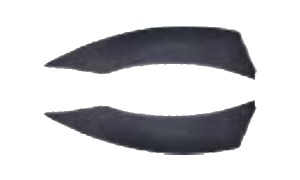 SANTA FE 2013 MIDDLE DOOR SIDE BUMPER