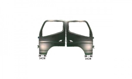 MITSUBISHI CANTER FE160 2012-ON DOOR SHELLW/MIRROR ARM HOLES-NARROW