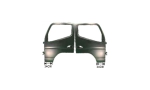 CANTER FE160 2012-ON DOOR SHELLW/MIRROR ARM HOLES-NARROW