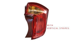 PICANTO'11 TAIL LAMP(WITHOUT SHAOING BOWL) With vertical stripes