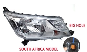 HIACE 2019 HEAD LAMP WHITE SOUTH AFRICA MODEL BIG HOLE