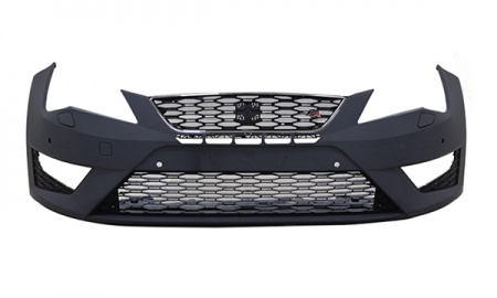 LEON'13-'16 CUPRA LOOKING FRONT BUMPER ASSY  W/ GRILLE,FOG LAMP,W/O WASH HOLE,W/ SENSOR HOLE