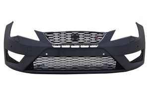 SEAT LEON'13-'16 CUPRA LOOKING FRONT BUMPER ASSY  W/ GRILLE,FOG LAMP,W/ WASH HOLE,W/ SENSOR HOLE
