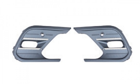VW POLO'22 FOG LAMP COVER W/ LAMP HOLE W/ CHROME TRIM