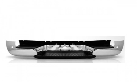 VW Amarok'10-'17 REAR BUMPER CHROME W/ HOLE