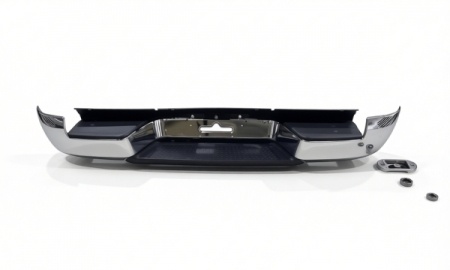 VW Amarok'10-'17 REAR BUMPER CHROME W/O HOLE